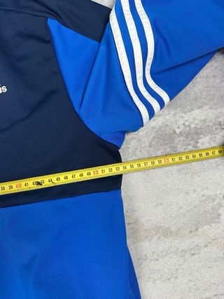 Sudadera Adidas Deportiva Azul Cremallera
