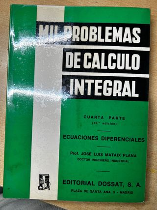 Libro Mil problemas de Calculo Integral