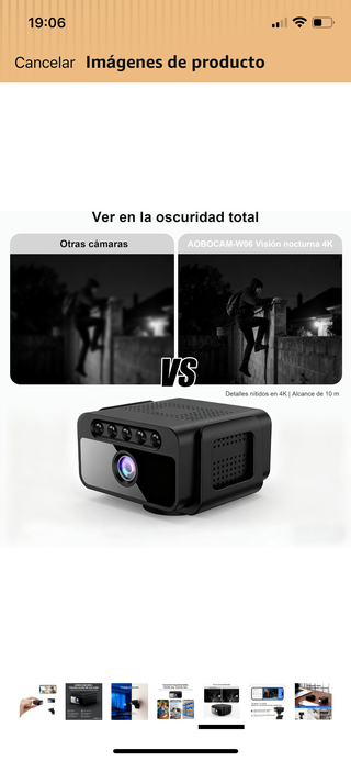 Cámara Oculta AOBOCAM W06 4K