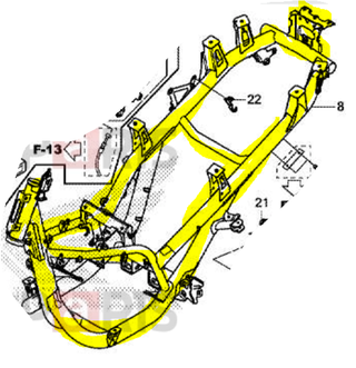 Quadro / Chassis de Honda NSS Forza de 2018
