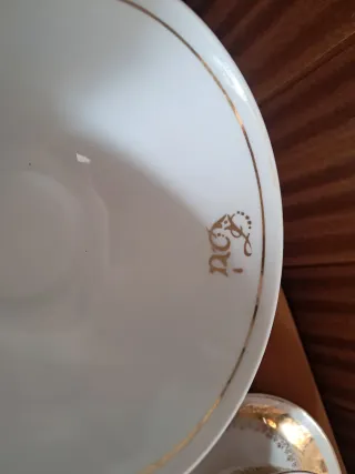 Tazas Tu&Jo Boda Porcelana Dorada