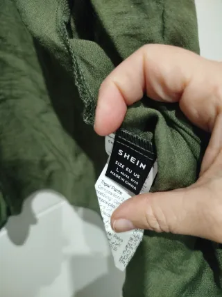 Camisa cruzada verde