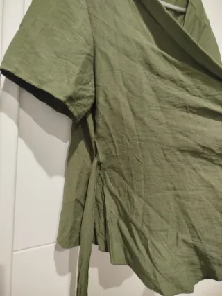 Camisa cruzada verde