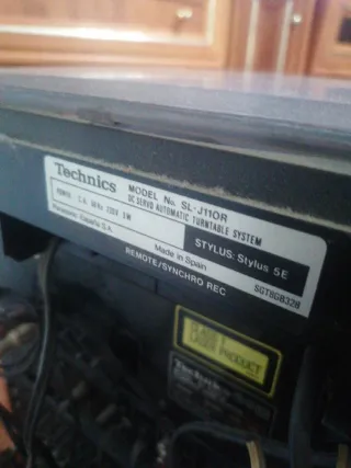 Equipo de música Technics negro