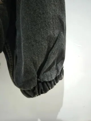 Chaqueta tejana Pull & Bear Negra Talla M