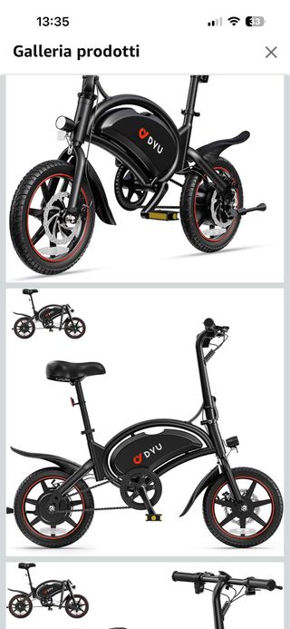 Bici elettrica DYU pieghevole