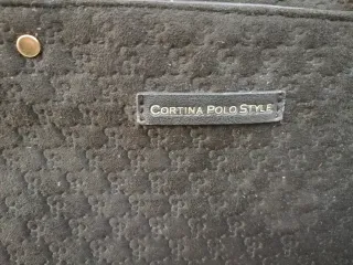 Borsa nera Cortina Polo Style con manici