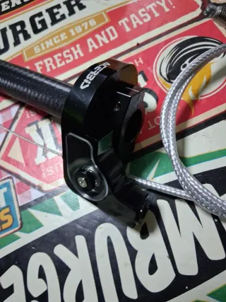 Acelerador puño gas Moto caña Aluminio Acerbis