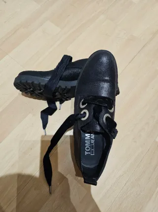 Zapatos Tommy Hilfiger Negros Piel