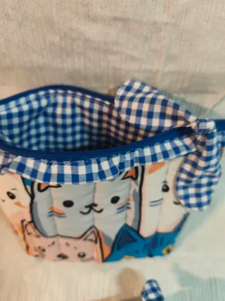 Neceser Gatitos Azul y Rosa