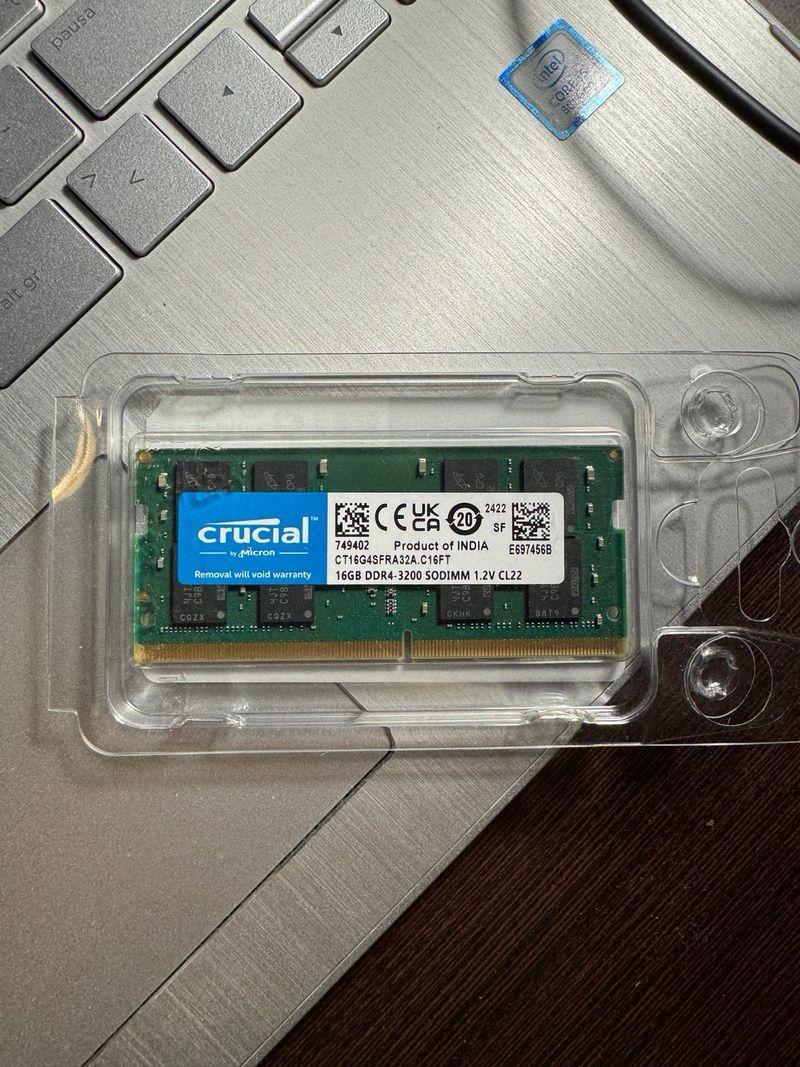 Crucial 16GB DDR4 SODIMM 3200MHz afbeelding 2