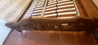 Cama King Size Madera Tallada