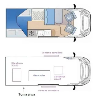 Peugeot Boxer L3H2 camperizada homologada 4 px