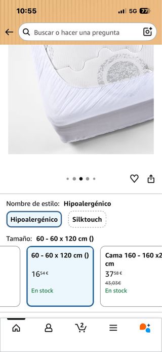 Protector Cuna Pikolin Baby Hipoalergénico.Ref.183