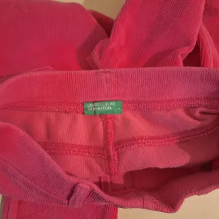 Pantaloni bambina rosa fucsia velluto