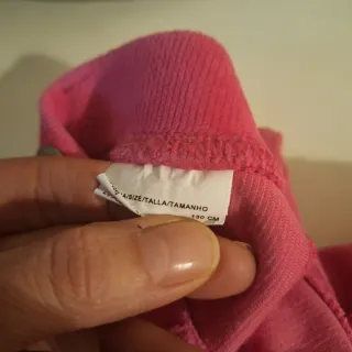 Pantaloni bambina rosa fucsia velluto