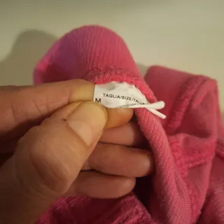 Pantaloni bambina rosa fucsia velluto