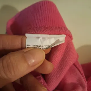 Pantaloni bambina rosa fucsia velluto