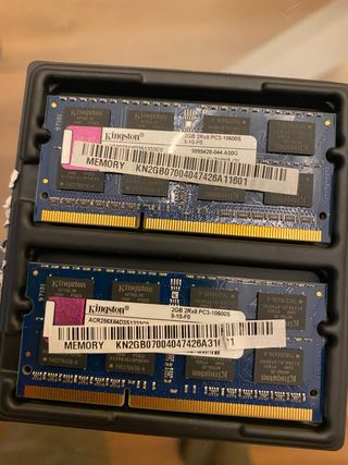 2x 2GB Kingston PC3-10600S DDR3 RAM
