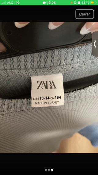 Jersey gris de manga larga