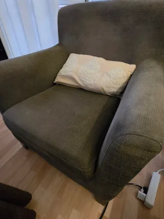 Sillón marrón tela súper confortable