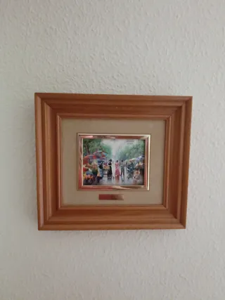 3 Cuadros P. Esmalle Metal Madera