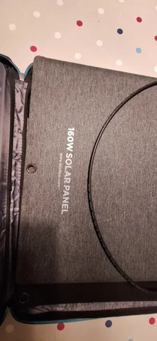 Panel Solar Ecoflow 160W + cable alargador.