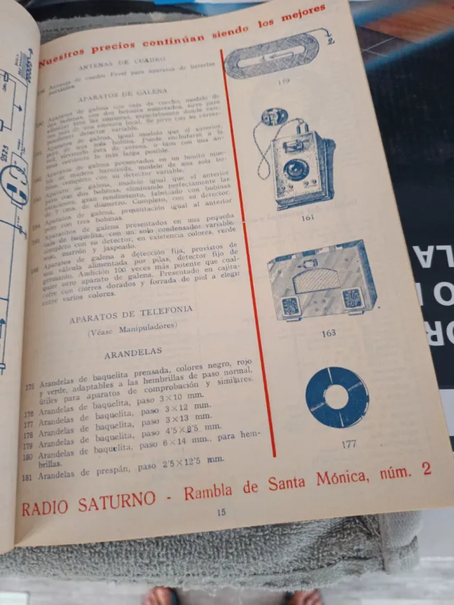 Catálogo Radio Saturno 1953-54