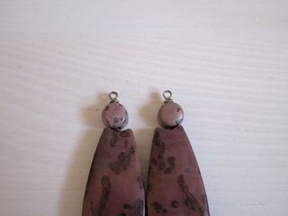 2 pendenti diaspro marrone rosa