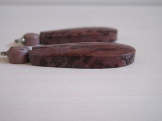 2 pendenti diaspro marrone rosa