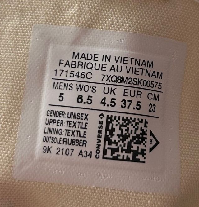 Zapatillas Converse blancas - miniatura 5