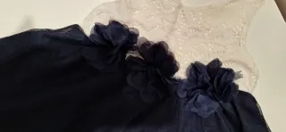 Vestito blu neonata 4 mesi