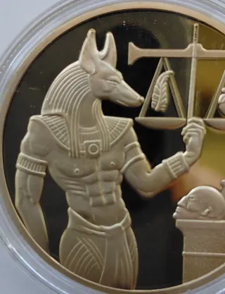 Moneda conmemorativa de Anubis Nueva.