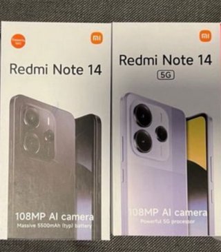 Lote 2 móviles nuevos Xiaomi redmi note 14