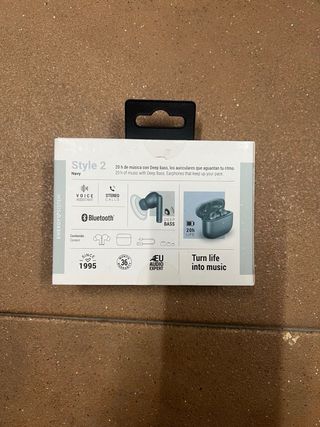 Auriculares Energy Sistem Style 2 Azul/Gris