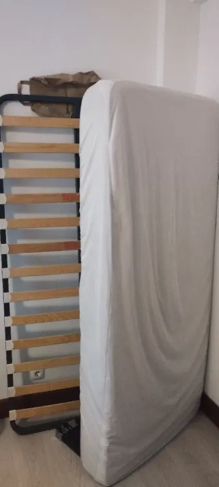 Somier 90x190 cm. 13 lamas de Haya. CON PATAS