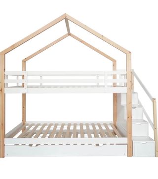 Litera Infantil Casa con Cama Nido