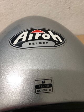 Casco Moto Airoh Plata con Visera
