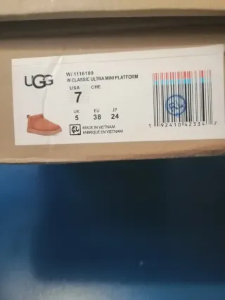 Botas UGG Ultra Mini Mujer Talla 38