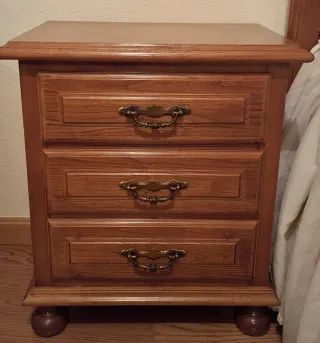 Dormitorio matrimonio madera castaño