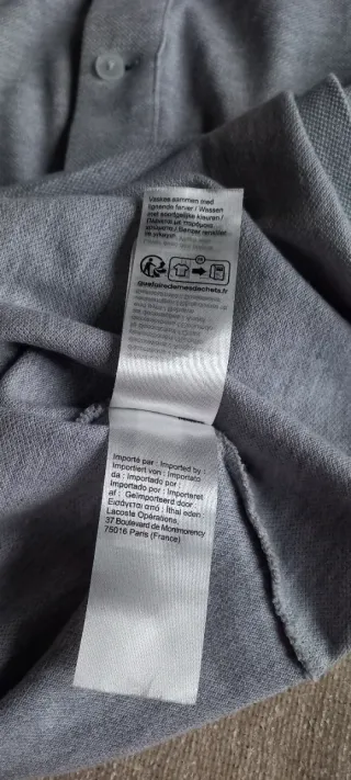 Polo Lacoste Caballero Manga Corta Talla S