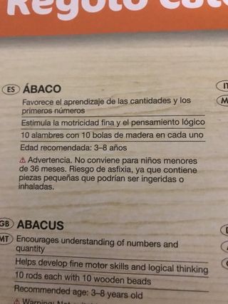 Ábaco de madera Playtive Junior nuevo