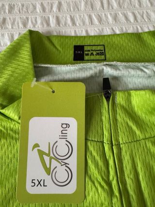 Maillot Ciclismo Verde SALEXO Talla 5XL