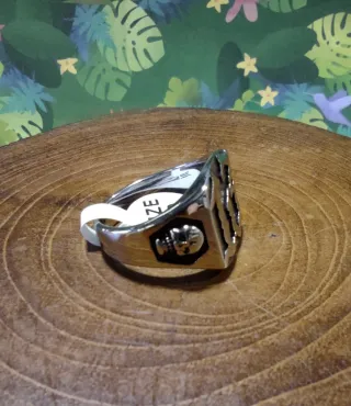 Anillo Acero Calavera número 13