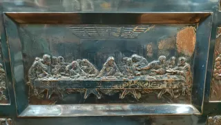 La Última Cena Cuadro de Metal Antiguo 640513971