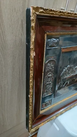 La Última Cena Cuadro de Metal Antiguo 640513971