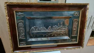 La Última Cena Cuadro de Metal Antiguo 640513971