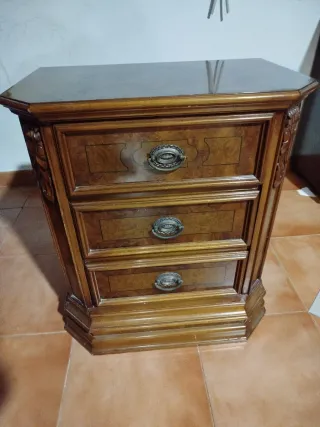 Mesitas de noche madera raíz de olivo