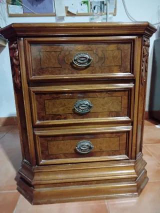 Mesitas de noche madera raíz de olivo