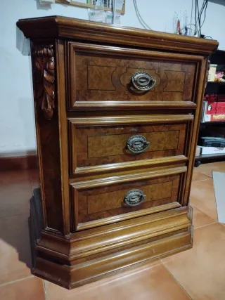 Mesitas de noche madera raíz de olivo